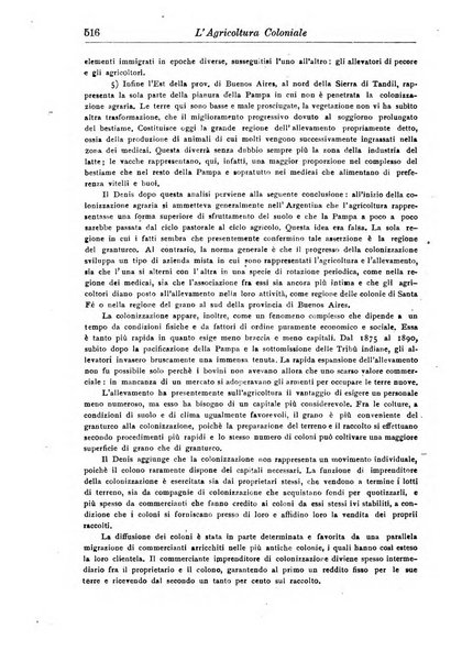 L'agricoltura coloniale organo dell'Istituto agricolo coloniale italiano e dell'Ufficio agrario sperimentale dell'Eritrea