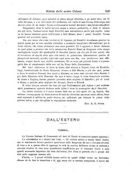 L'agricoltura coloniale organo dell'Istituto agricolo coloniale italiano e dell'Ufficio agrario sperimentale dell'Eritrea