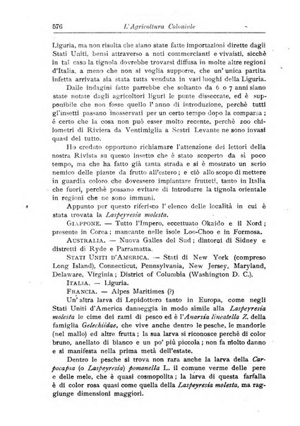 L'agricoltura coloniale organo dell'Istituto agricolo coloniale italiano e dell'Ufficio agrario sperimentale dell'Eritrea