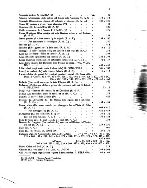 L'agricoltura coloniale organo dell'Istituto agricolo coloniale italiano e dell'Ufficio agrario sperimentale dell'Eritrea