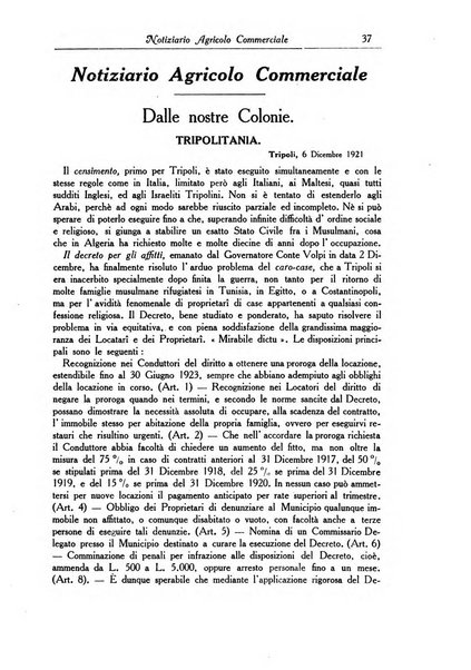 L'agricoltura coloniale organo dell'Istituto agricolo coloniale italiano e dell'Ufficio agrario sperimentale dell'Eritrea