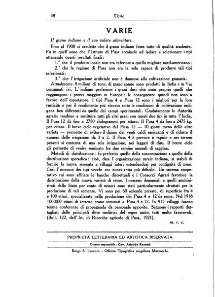 L'agricoltura coloniale organo dell'Istituto agricolo coloniale italiano e dell'Ufficio agrario sperimentale dell'Eritrea