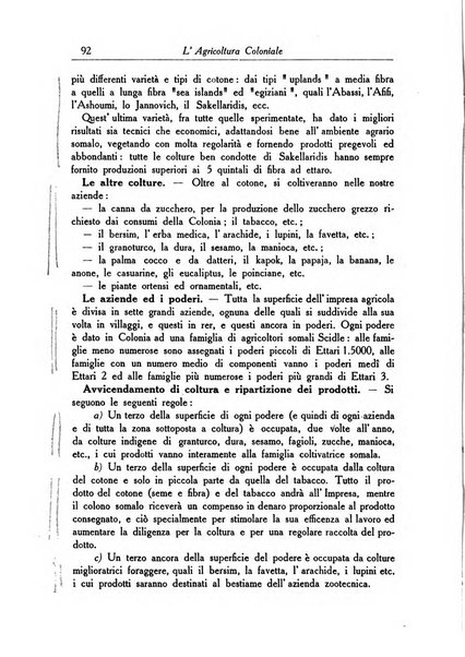 L'agricoltura coloniale organo dell'Istituto agricolo coloniale italiano e dell'Ufficio agrario sperimentale dell'Eritrea