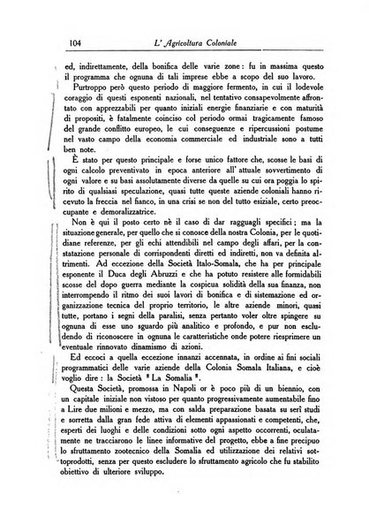 L'agricoltura coloniale organo dell'Istituto agricolo coloniale italiano e dell'Ufficio agrario sperimentale dell'Eritrea