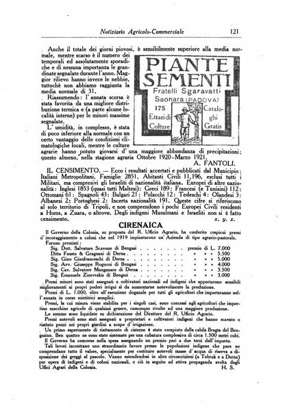 L'agricoltura coloniale organo dell'Istituto agricolo coloniale italiano e dell'Ufficio agrario sperimentale dell'Eritrea