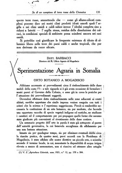 L'agricoltura coloniale organo dell'Istituto agricolo coloniale italiano e dell'Ufficio agrario sperimentale dell'Eritrea