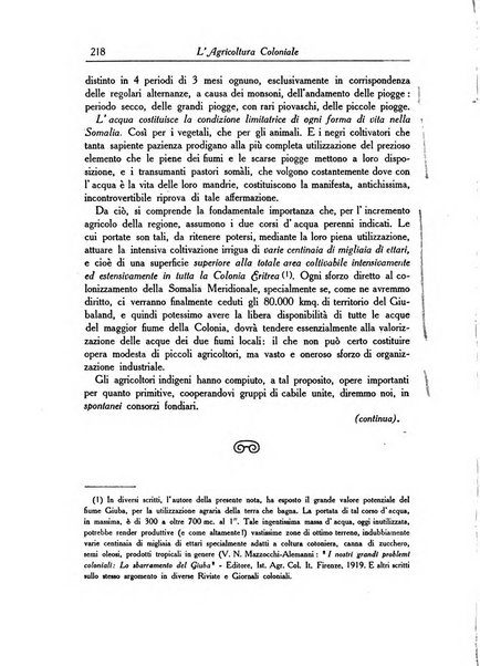 L'agricoltura coloniale organo dell'Istituto agricolo coloniale italiano e dell'Ufficio agrario sperimentale dell'Eritrea