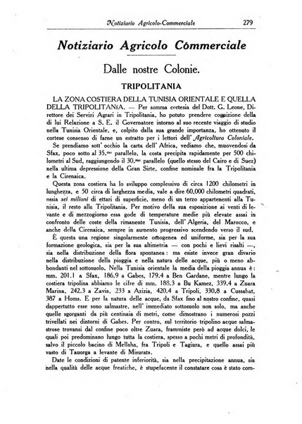 L'agricoltura coloniale organo dell'Istituto agricolo coloniale italiano e dell'Ufficio agrario sperimentale dell'Eritrea