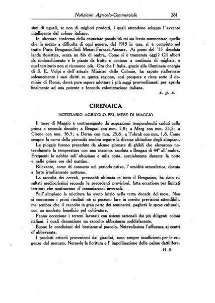 L'agricoltura coloniale organo dell'Istituto agricolo coloniale italiano e dell'Ufficio agrario sperimentale dell'Eritrea