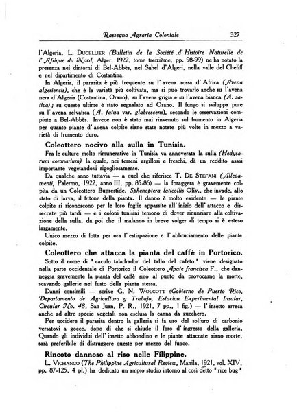 L'agricoltura coloniale organo dell'Istituto agricolo coloniale italiano e dell'Ufficio agrario sperimentale dell'Eritrea