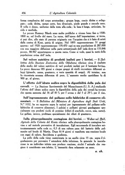 L'agricoltura coloniale organo dell'Istituto agricolo coloniale italiano e dell'Ufficio agrario sperimentale dell'Eritrea