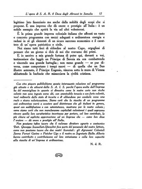 L'agricoltura coloniale organo dell'Istituto agricolo coloniale italiano e dell'Ufficio agrario sperimentale dell'Eritrea