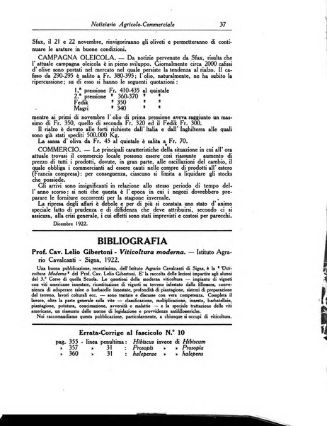 L'agricoltura coloniale organo dell'Istituto agricolo coloniale italiano e dell'Ufficio agrario sperimentale dell'Eritrea