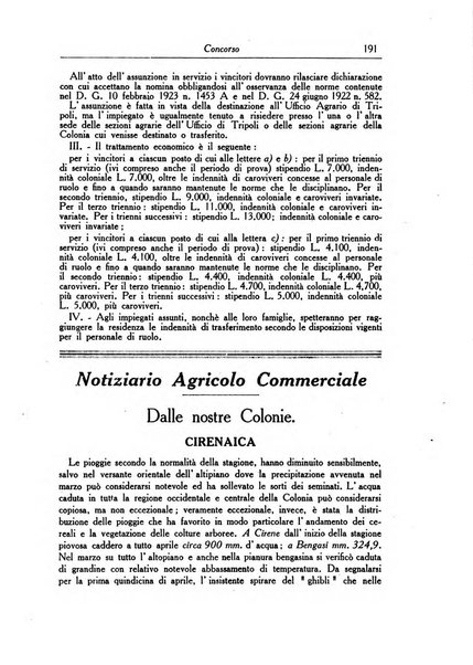 L'agricoltura coloniale organo dell'Istituto agricolo coloniale italiano e dell'Ufficio agrario sperimentale dell'Eritrea