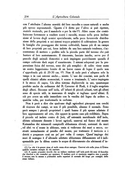 L'agricoltura coloniale organo dell'Istituto agricolo coloniale italiano e dell'Ufficio agrario sperimentale dell'Eritrea