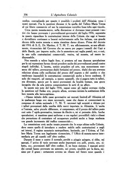 L'agricoltura coloniale organo dell'Istituto agricolo coloniale italiano e dell'Ufficio agrario sperimentale dell'Eritrea