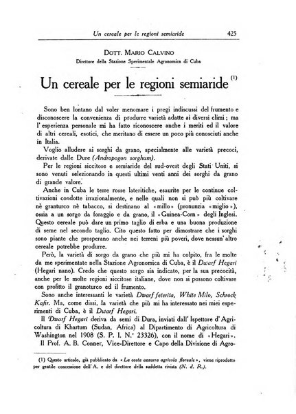 L'agricoltura coloniale organo dell'Istituto agricolo coloniale italiano e dell'Ufficio agrario sperimentale dell'Eritrea