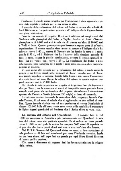 L'agricoltura coloniale organo dell'Istituto agricolo coloniale italiano e dell'Ufficio agrario sperimentale dell'Eritrea