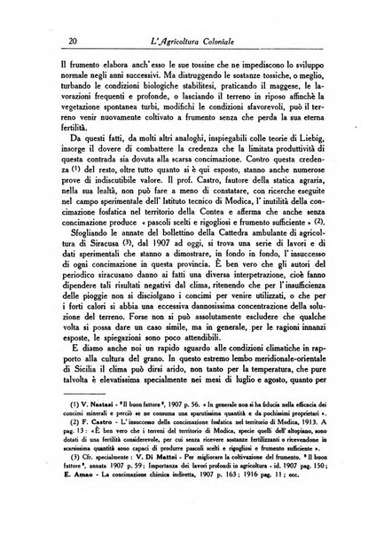 L'agricoltura coloniale organo dell'Istituto agricolo coloniale italiano e dell'Ufficio agrario sperimentale dell'Eritrea