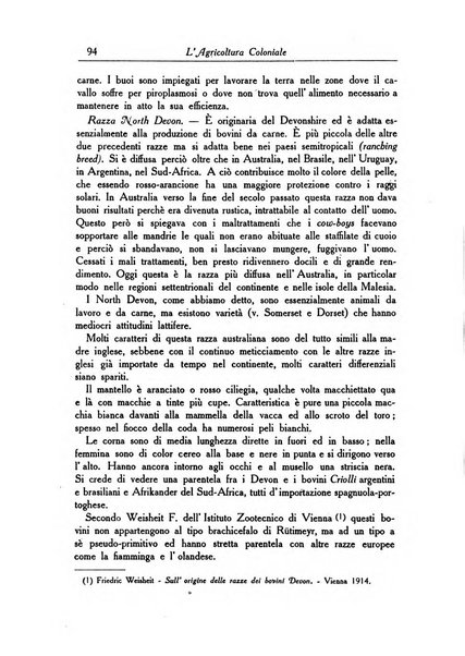 L'agricoltura coloniale organo dell'Istituto agricolo coloniale italiano e dell'Ufficio agrario sperimentale dell'Eritrea