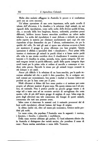 L'agricoltura coloniale organo dell'Istituto agricolo coloniale italiano e dell'Ufficio agrario sperimentale dell'Eritrea