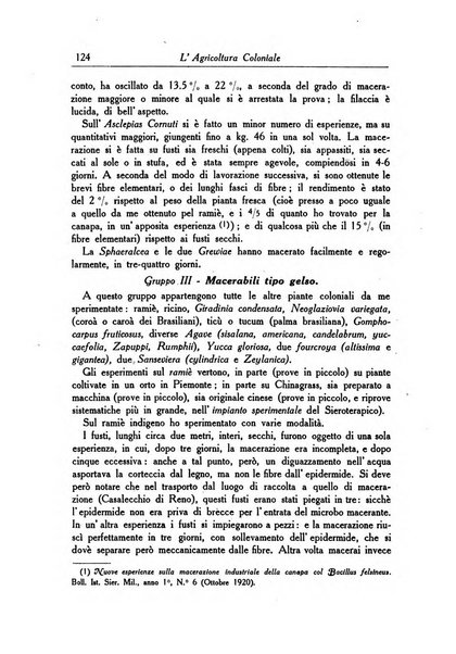 L'agricoltura coloniale organo dell'Istituto agricolo coloniale italiano e dell'Ufficio agrario sperimentale dell'Eritrea