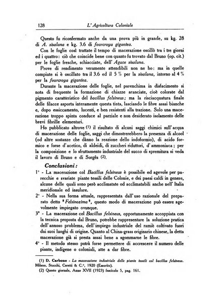 L'agricoltura coloniale organo dell'Istituto agricolo coloniale italiano e dell'Ufficio agrario sperimentale dell'Eritrea