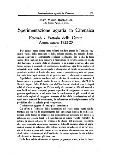 L'agricoltura coloniale organo dell'Istituto agricolo coloniale italiano e dell'Ufficio agrario sperimentale dell'Eritrea