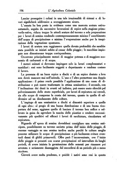 L'agricoltura coloniale organo dell'Istituto agricolo coloniale italiano e dell'Ufficio agrario sperimentale dell'Eritrea