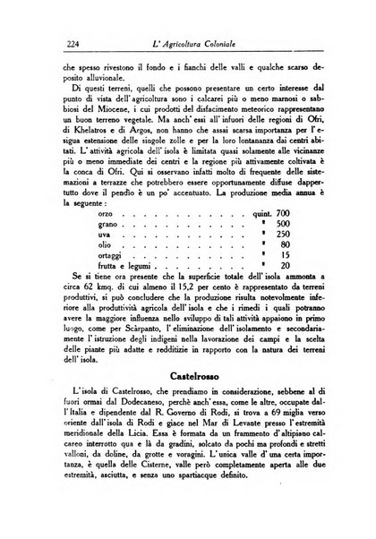 L'agricoltura coloniale organo dell'Istituto agricolo coloniale italiano e dell'Ufficio agrario sperimentale dell'Eritrea