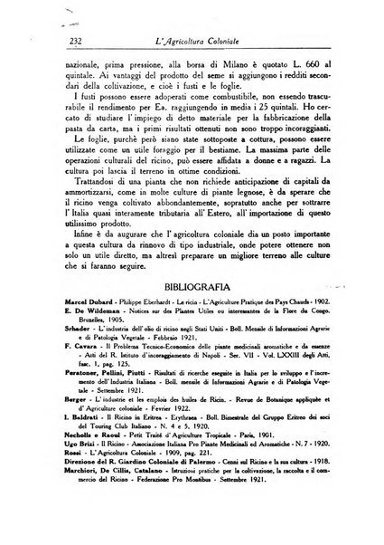 L'agricoltura coloniale organo dell'Istituto agricolo coloniale italiano e dell'Ufficio agrario sperimentale dell'Eritrea