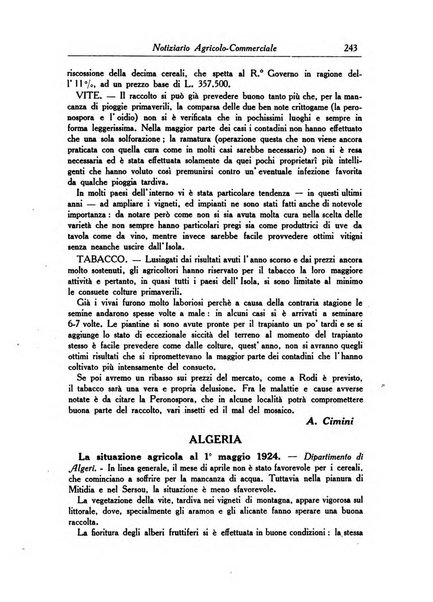 L'agricoltura coloniale organo dell'Istituto agricolo coloniale italiano e dell'Ufficio agrario sperimentale dell'Eritrea