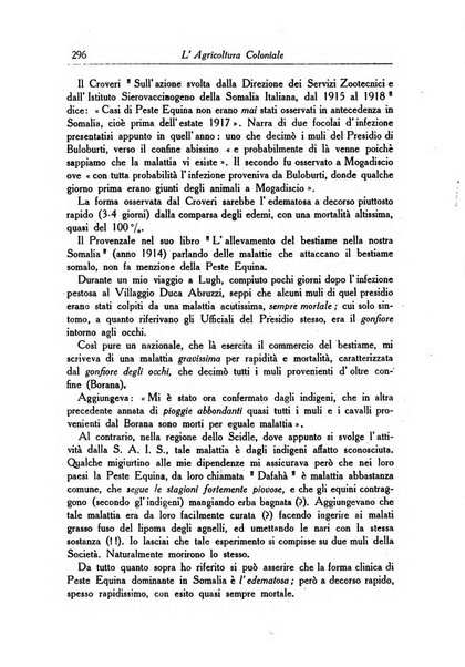 L'agricoltura coloniale organo dell'Istituto agricolo coloniale italiano e dell'Ufficio agrario sperimentale dell'Eritrea