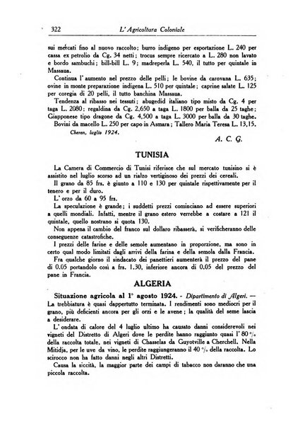 L'agricoltura coloniale organo dell'Istituto agricolo coloniale italiano e dell'Ufficio agrario sperimentale dell'Eritrea