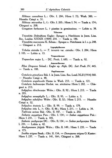 L'agricoltura coloniale organo dell'Istituto agricolo coloniale italiano e dell'Ufficio agrario sperimentale dell'Eritrea