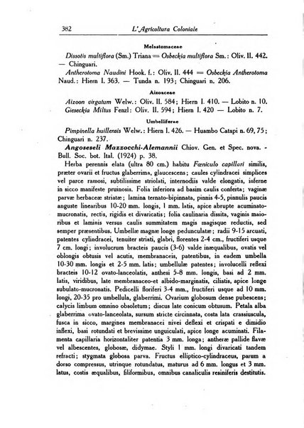 L'agricoltura coloniale organo dell'Istituto agricolo coloniale italiano e dell'Ufficio agrario sperimentale dell'Eritrea