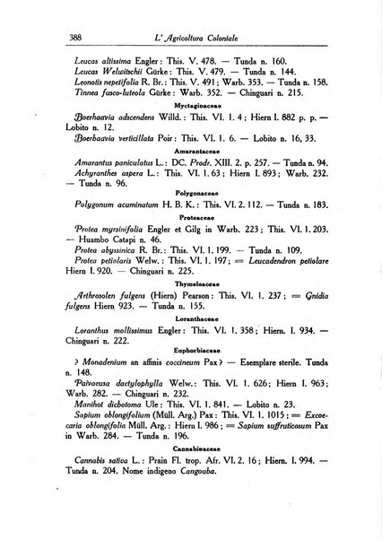 L'agricoltura coloniale organo dell'Istituto agricolo coloniale italiano e dell'Ufficio agrario sperimentale dell'Eritrea