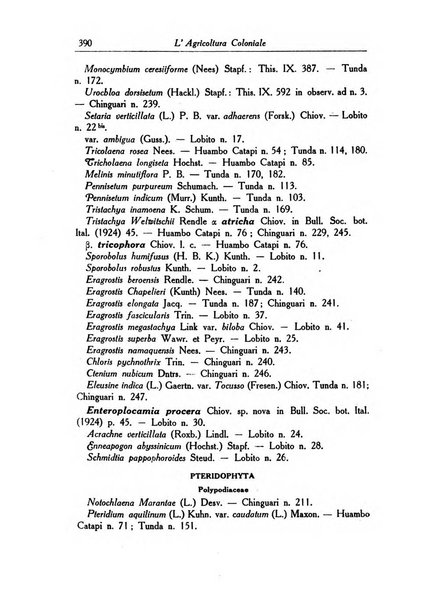 L'agricoltura coloniale organo dell'Istituto agricolo coloniale italiano e dell'Ufficio agrario sperimentale dell'Eritrea