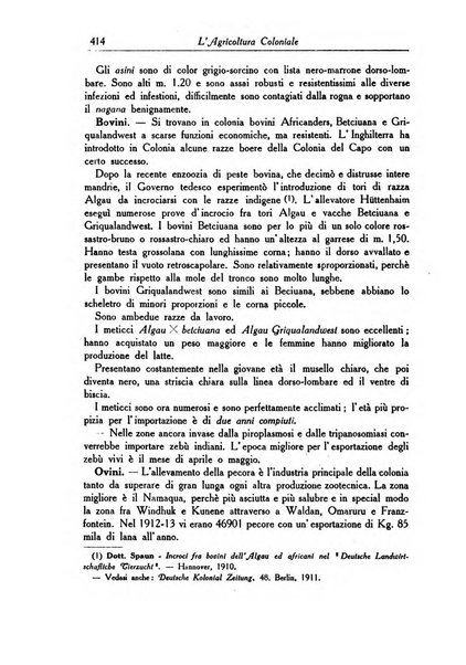 L'agricoltura coloniale organo dell'Istituto agricolo coloniale italiano e dell'Ufficio agrario sperimentale dell'Eritrea