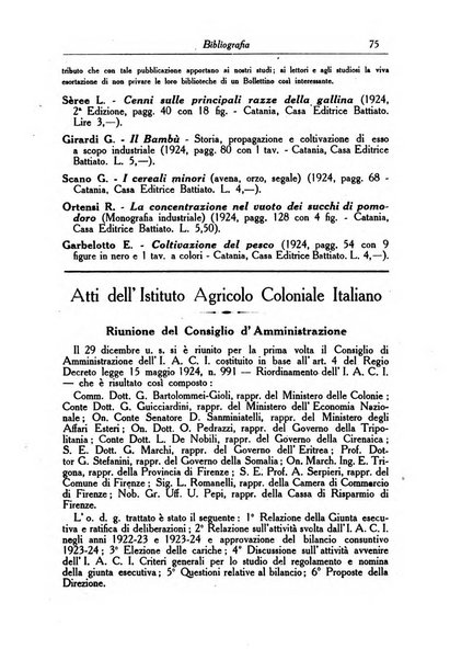 L'agricoltura coloniale organo dell'Istituto agricolo coloniale italiano e dell'Ufficio agrario sperimentale dell'Eritrea