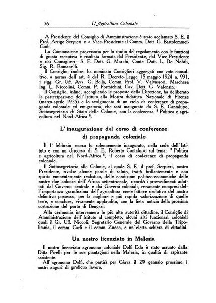 L'agricoltura coloniale organo dell'Istituto agricolo coloniale italiano e dell'Ufficio agrario sperimentale dell'Eritrea