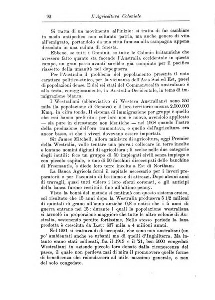 L'agricoltura coloniale organo dell'Istituto agricolo coloniale italiano e dell'Ufficio agrario sperimentale dell'Eritrea