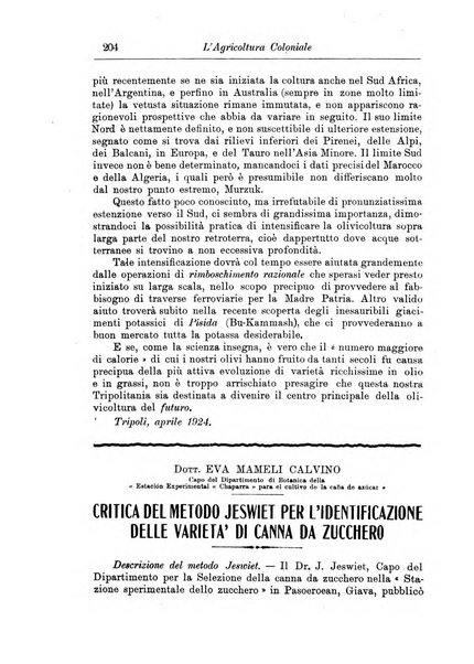 L'agricoltura coloniale organo dell'Istituto agricolo coloniale italiano e dell'Ufficio agrario sperimentale dell'Eritrea