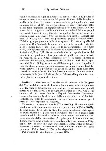 L'agricoltura coloniale organo dell'Istituto agricolo coloniale italiano e dell'Ufficio agrario sperimentale dell'Eritrea