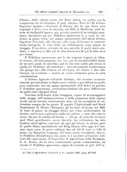 L'agricoltura coloniale organo dell'Istituto agricolo coloniale italiano e dell'Ufficio agrario sperimentale dell'Eritrea