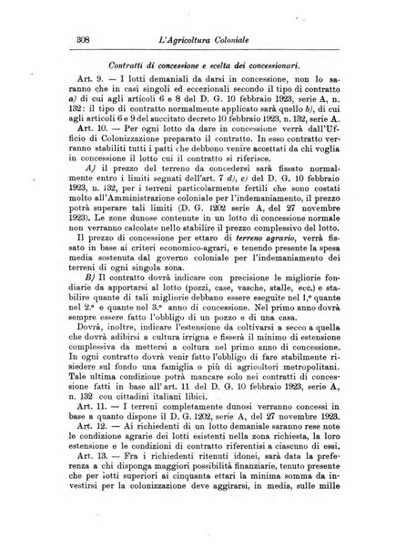 L'agricoltura coloniale organo dell'Istituto agricolo coloniale italiano e dell'Ufficio agrario sperimentale dell'Eritrea