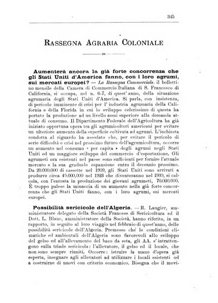 L'agricoltura coloniale organo dell'Istituto agricolo coloniale italiano e dell'Ufficio agrario sperimentale dell'Eritrea