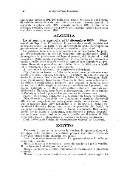 L'agricoltura coloniale organo dell'Istituto agricolo coloniale italiano e dell'Ufficio agrario sperimentale dell'Eritrea