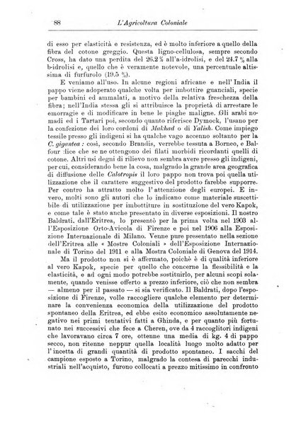 L'agricoltura coloniale organo dell'Istituto agricolo coloniale italiano e dell'Ufficio agrario sperimentale dell'Eritrea