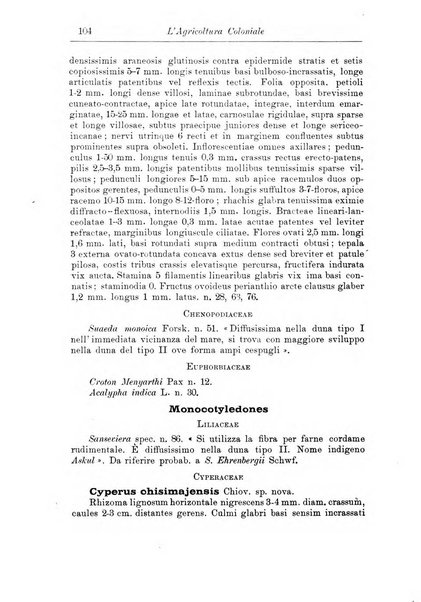 L'agricoltura coloniale organo dell'Istituto agricolo coloniale italiano e dell'Ufficio agrario sperimentale dell'Eritrea